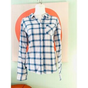 Paige plaid button down shirt Size Medium